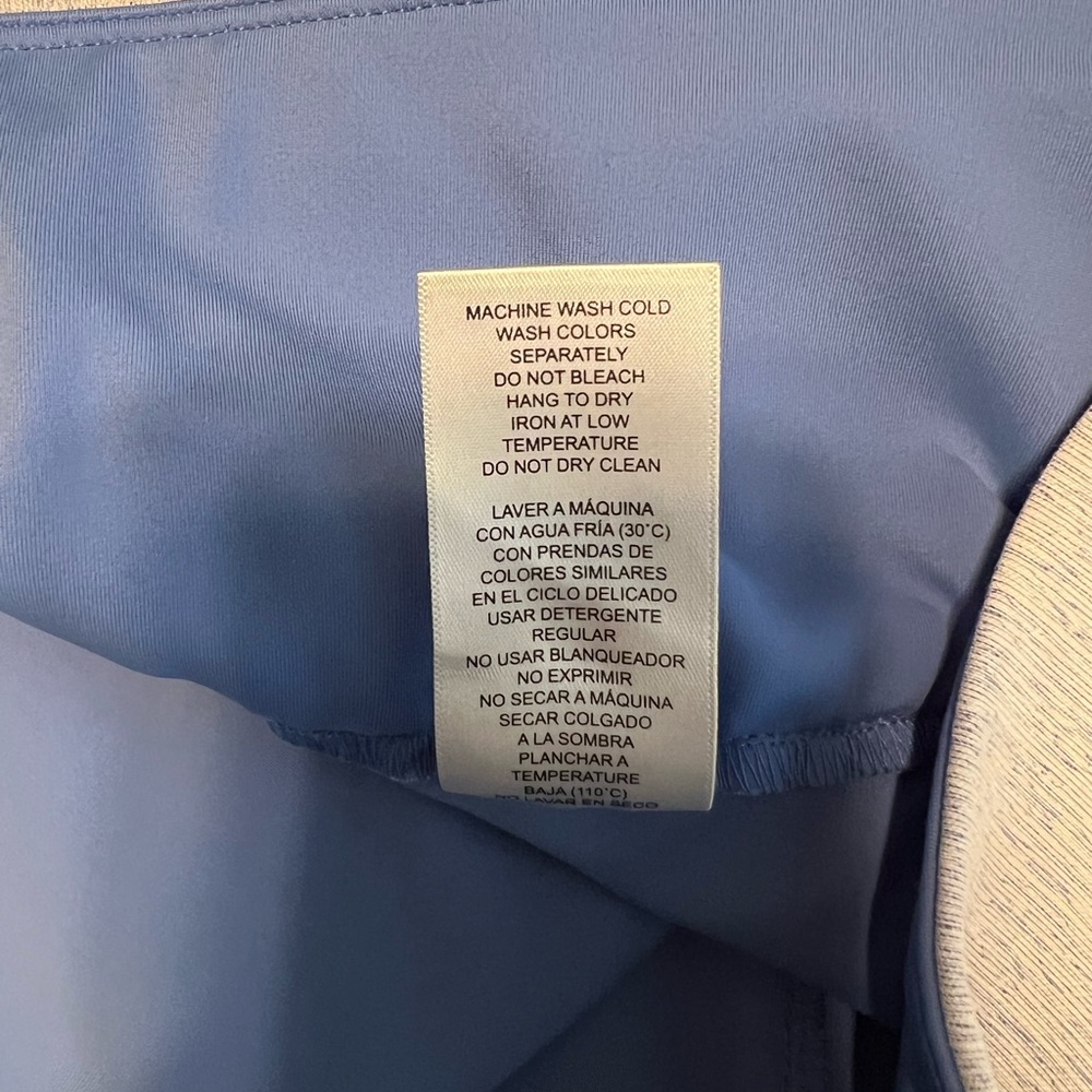 S.C.&Co Blue White Tummy Control Skort Womens L Stretch Summer Golf - Picture 6 of 10